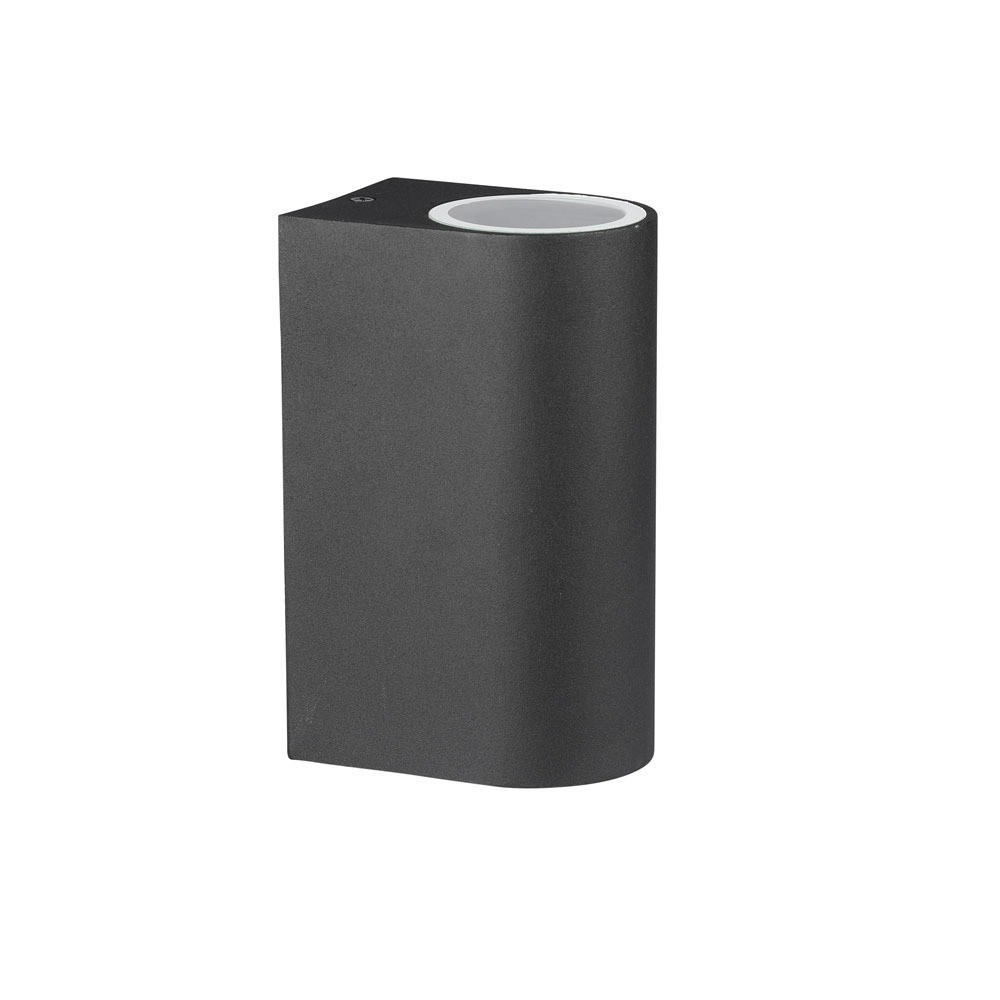 SLEEK CZARNY OPRAWA ŚCIENNA KINKIET NT 2X GU10/ 20W IP44 ALUMINIUM