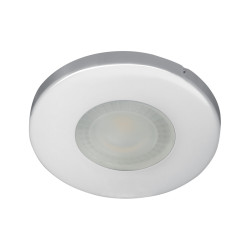 MARIN CT-S80 C CHROM OPRAWA SUFITOWA PT OKRĄGŁA STAŁA 1X GX5.3/ GU10/ 35W IP44 BLACHA/ STAL/ SZKŁO