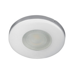 MARIN CT-S80 C CHROM OPRAWA SUFITOWA PT OKRĄGŁA STAŁA 1X GX5.3/ GU10/ 35W IP44 BLACHA/ STAL/ SZKŁO