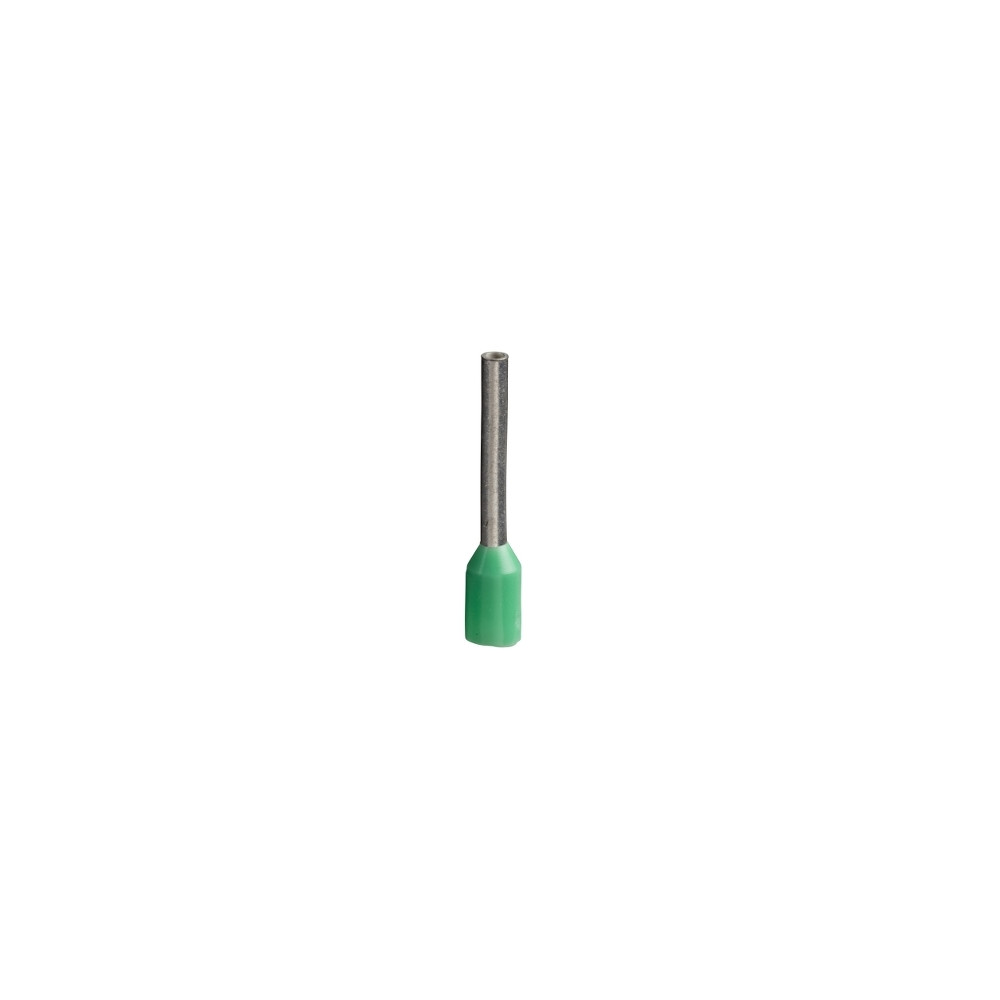Schneider Electric Akcesoria, końcówki kablowe pojedyńcze izolowane - rozmiar średni - 0,34 mm2 - zielona, DZ5CE003