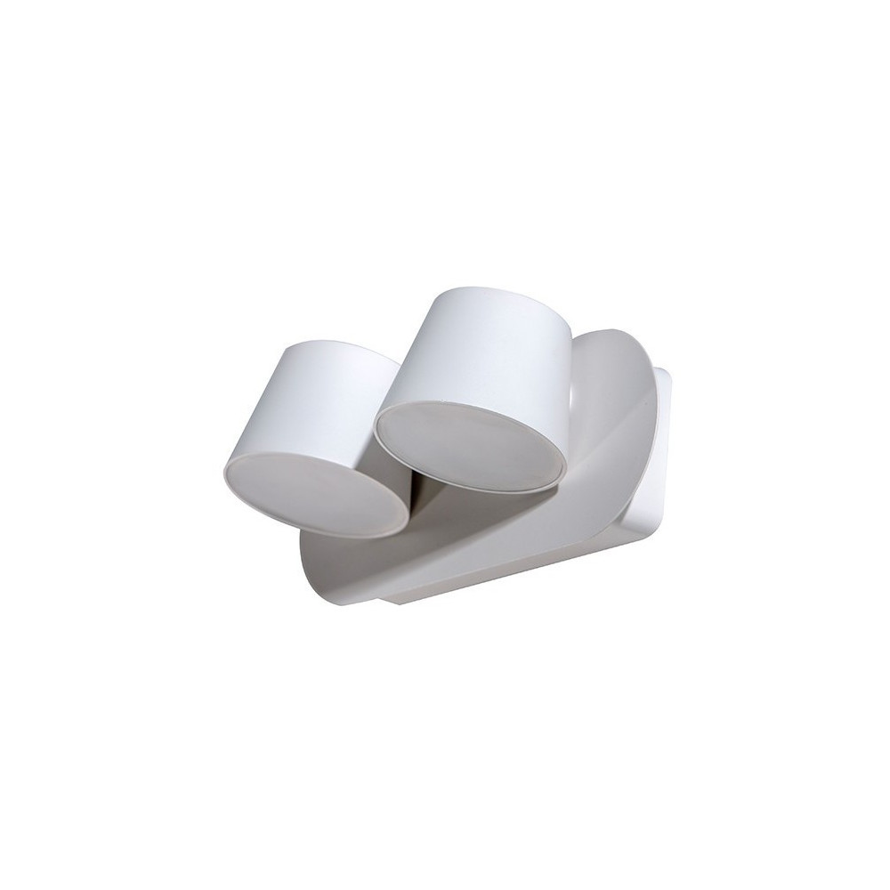 RAMONA 2 BIAŁY OPRAWA ŚCIENNA KINKIET LED 2X 6W WW 3000K 500LM IP20 ALUMINIUM