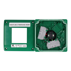 OA1-W01-A-11-2LED7  NADTYN.PRZYCISK AWARYJNY OA1 Z DODATKOWYM LED, ZIELONY