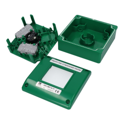 OA1-W01-A-11-2LED7  NADTYN.PRZYCISK AWARYJNY OA1 Z DODATKOWYM LED, ZIELONY