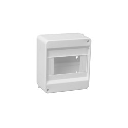 S-6 ROZDZIELNIA PLASTIKOWA NT 6M 1X 6M N+PE IP40 140X130X66 BEZ DRZWI BIAŁY