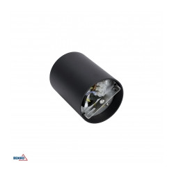 ORTAL CZARNY OPRAWA SUFITOWA REGULOWANA OKRĄGŁA TUBA NT 1X GU10/ 50W IP20 IK08 FI96 ALUMINIUM