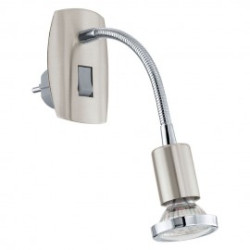 MINI 4 NIKIEL MAT/ CHROM OPRAWA WTYKOWA 1X GU10/ 2.8W IP20 STAL