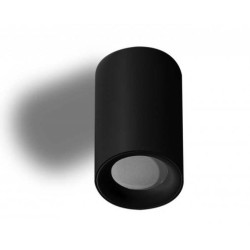 EIGER CZARNY OPRAWA SUFITOWA NT 1X GU10/ 50W IP54 METAL/ SZKŁO