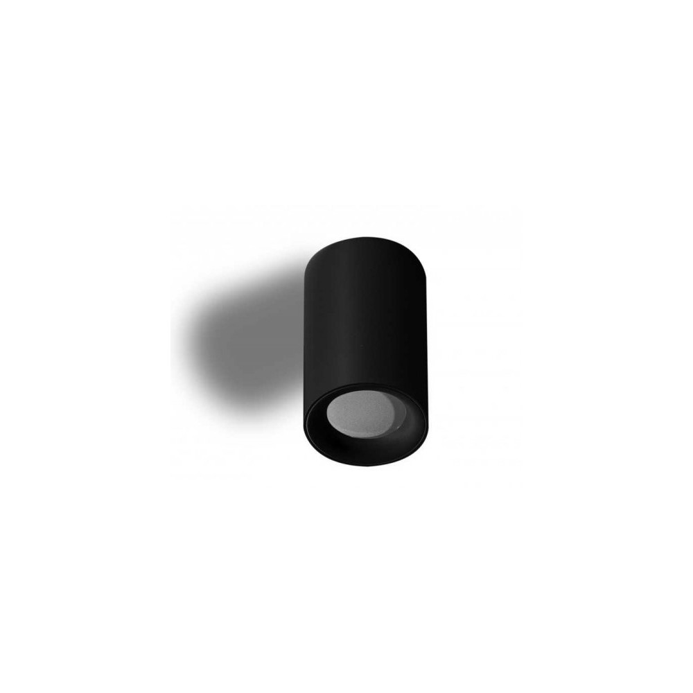 EIGER CZARNY OPRAWA SUFITOWA NT 1X GU10/ 50W IP54 METAL/ SZKŁO