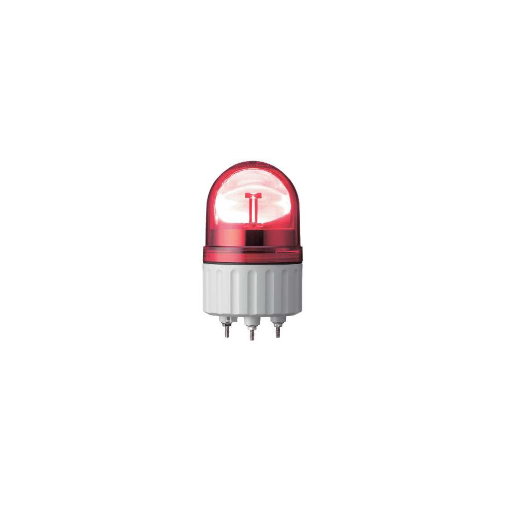 Schneider Electric Harmony XVR Lampa wirująca z lustrem bez buczka Ø84 czerwona LED 24 V AC/DC, XVR08B04