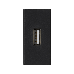 CONNECT M45 SZARY GRAFIT GNIAZDO 1M 1X USB TYP A ŻEŃSKIE ZACISKI ŚRUBOWE