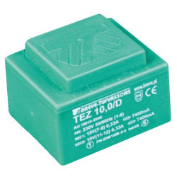 TEZ  20,0/D 400/24V TEZ JEDNOFAZOWY TRANSFORMATOR DO OBWODÓW DRUKOWANYCH ZALEWANY