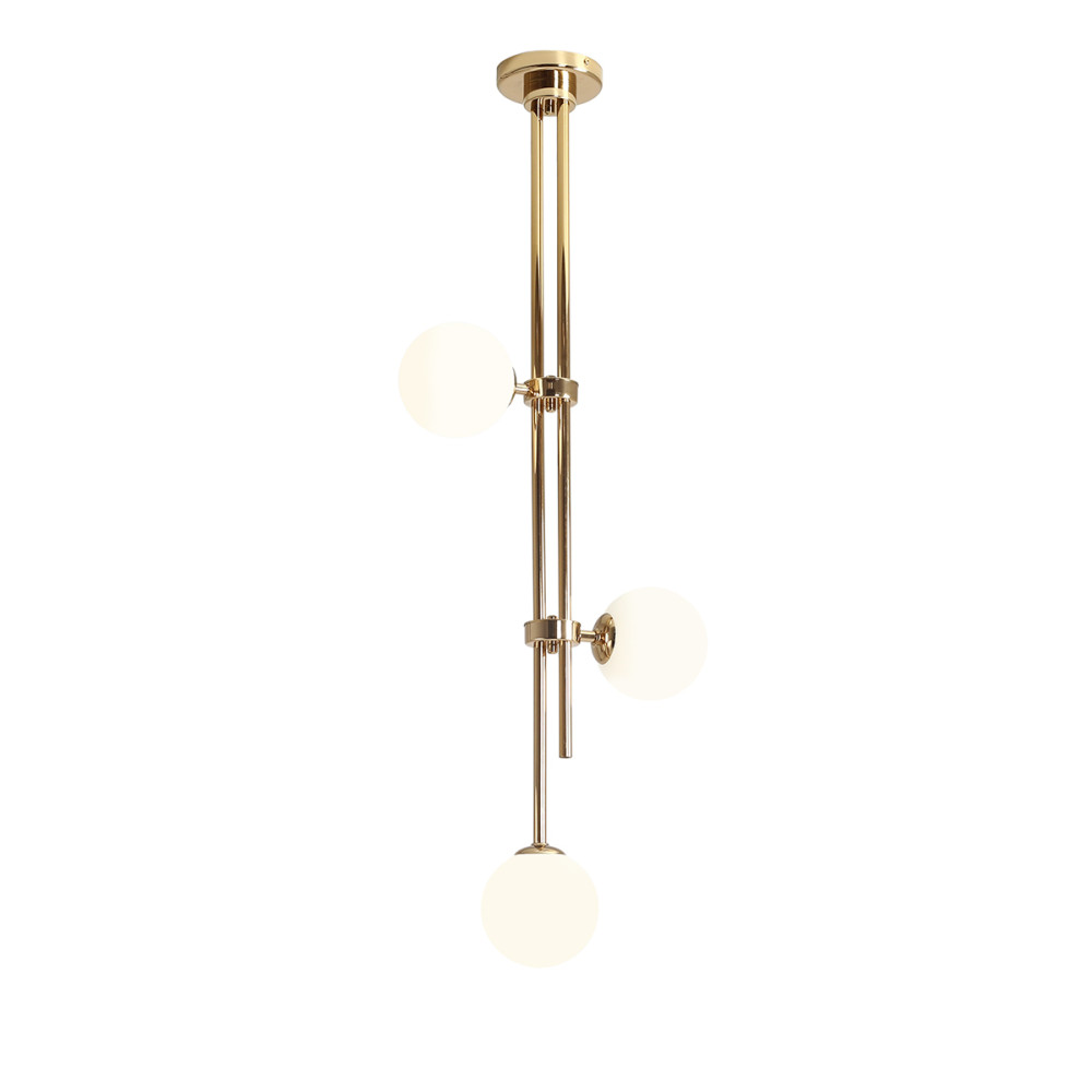 HARMONY ZŁOTY OPRAWA SUFITOWA NT 3X E14/ 40W IP20 METAL/ SZKŁO