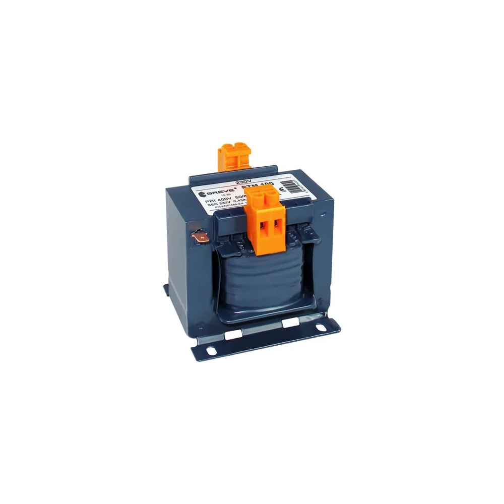 STM 100 TRANSFORMATOR BEZPIECZEŃSTWA 1F 100VA 400-230V AC/ 24V AC IP00 JEDNOKOMOROWY KSZTAŁTKOWY