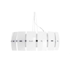 TAURUS BIAŁY OPRAWA WISZĄCA 4X E27/ 60W IP20 METAL/ SZKŁO