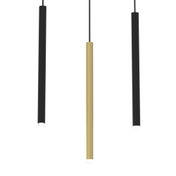 MONZA CZARNY/ ZŁOTY OPRAWA WISZĄCA 3X G9/ 8W IP20 METAL/ TWORZYWO