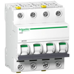 Schneider Electric Wyłącznik nadprądowy Acti9 iC60N-C13-4 C 13A 4-biegunowy, A9F04413