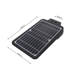 STREET CZARNY OPRAWA ULICZNA SOLARNA 15W NW 4000K 1650LM 7.4V/5400mAh IP65 TWORZYWO