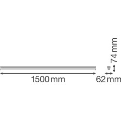 LINEAR ULTRA OUTPUT BIAŁY OPRAWA SUFITOWA LED NT 46W NW 4000K 5500LM 1500MM IP20 110ST ALUMINIUM/ PC