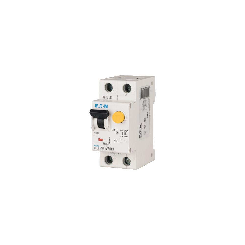 PFL6-10/1N/B/003-A B 10A/ 30MA/A WYŁĄCZNIK RÓŻNICONADPRĄDOWY B 10A 1P+N 30MA 2M A 6KA