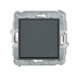 MINI MODUŁ GRAFIT MAT ŁĄCZNIK UNIWERSALNY "SCHODY" 1X ZACISKI ŚRUBOWE 10AX 250V