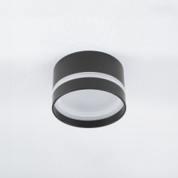 MURTER CZARNY OPRAWA SUFITOWA TUBA PT 1X GX53/ 12W IP20 ALUMINIUM LAKIEROWANE