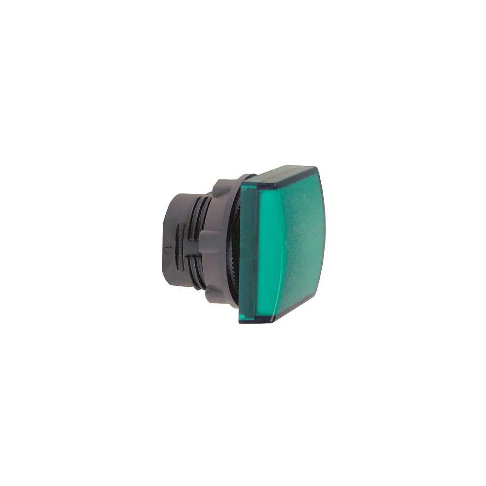 Schneider Electric Harmony XB5 Głowka lampki sygnalizacyjnej Ø22 zielona LED kwadratowa plastikowa, ZB5CV033