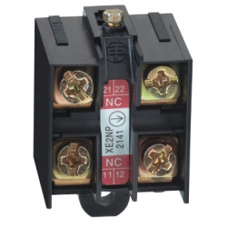 Schneider Electric OsiSense XC Blok styków łącznika krańcowego 2NC, XE2NP2141