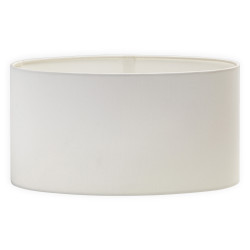 OVAL BIAŁY ABAŻUR BAWEŁNA / POLIESTER