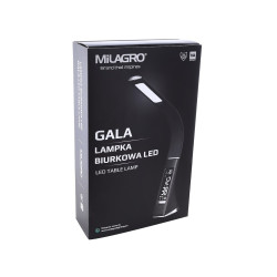 GALA CZARNY OPRAWA STOŁOWA BIURKOWA LED 6W WW 3000K 420LM IP20 TWORZYWO SZTUCZNE