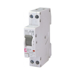 KZS-1M  B 16A/ 10MA/A  WYŁĄCZNIK RÓŻNICONADPRĄDOWY B 16A 1P+N 1M 10MA A 6KA
