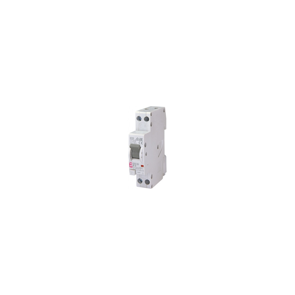 KZS-1M  B 16A/ 10MA/A  WYŁĄCZNIK RÓŻNICONADPRĄDOWY B 16A 1P+N 1M 10MA A 6KA