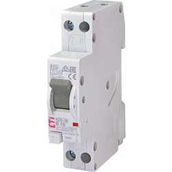 KZS-1M  B 16A/ 10MA/A  WYŁĄCZNIK RÓŻNICONADPRĄDOWY B 16A 1P+N 1M 10MA A 6KA