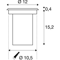 SOLASTO STAL NIERDZEWNA OPRAWA NAJAZDOWA 1X GU10/ 6W IP67 STAL NIERDZEWNA