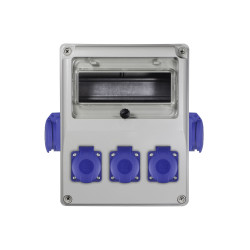 R-BOX 240 8S ROZDZIELNIA BUDOWLANA 5X 230V IP44 PUSTE OKNO