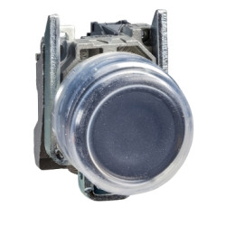Schneider Electric Harmony XB4 Przycisk okapturzony czarny samopowrotny bez oznaczenia metalowy, XB4BP21EX