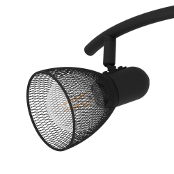 CAROVIGNO CZARNY OPRAWA SUFITOWA SPOT NT 2X E14/ 40W IP20 STAL