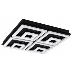 FRADELO 1 CZARNY/ PRZEZROCZYSTY OPRAWA SUFITOWA NT LED 46.5W WW 3000K 5500L IP20 STAL/ TWORZYWO/ KRY