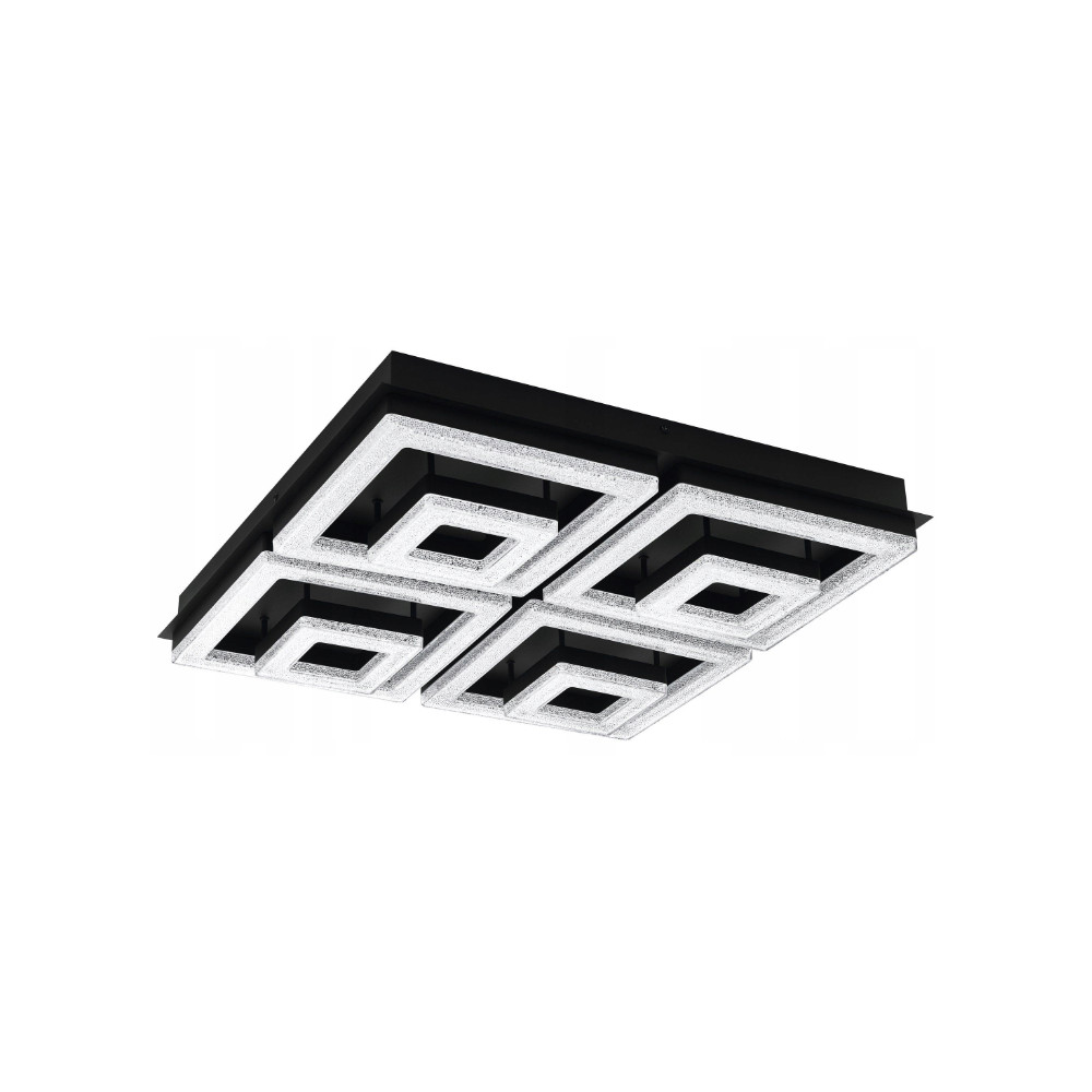 FRADELO 1 CZARNY/ PRZEZROCZYSTY OPRAWA SUFITOWA NT LED 46.5W WW 3000K 5500L IP20 STAL/ TWORZYWO/ KRY