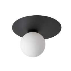ARGON 1 KOŁO CZARNY/ BIAŁY OPRAWA SUFITOWA NT 1X G9/ 12W LED IP20 STAL LAKIEROWANA/ SZKŁO