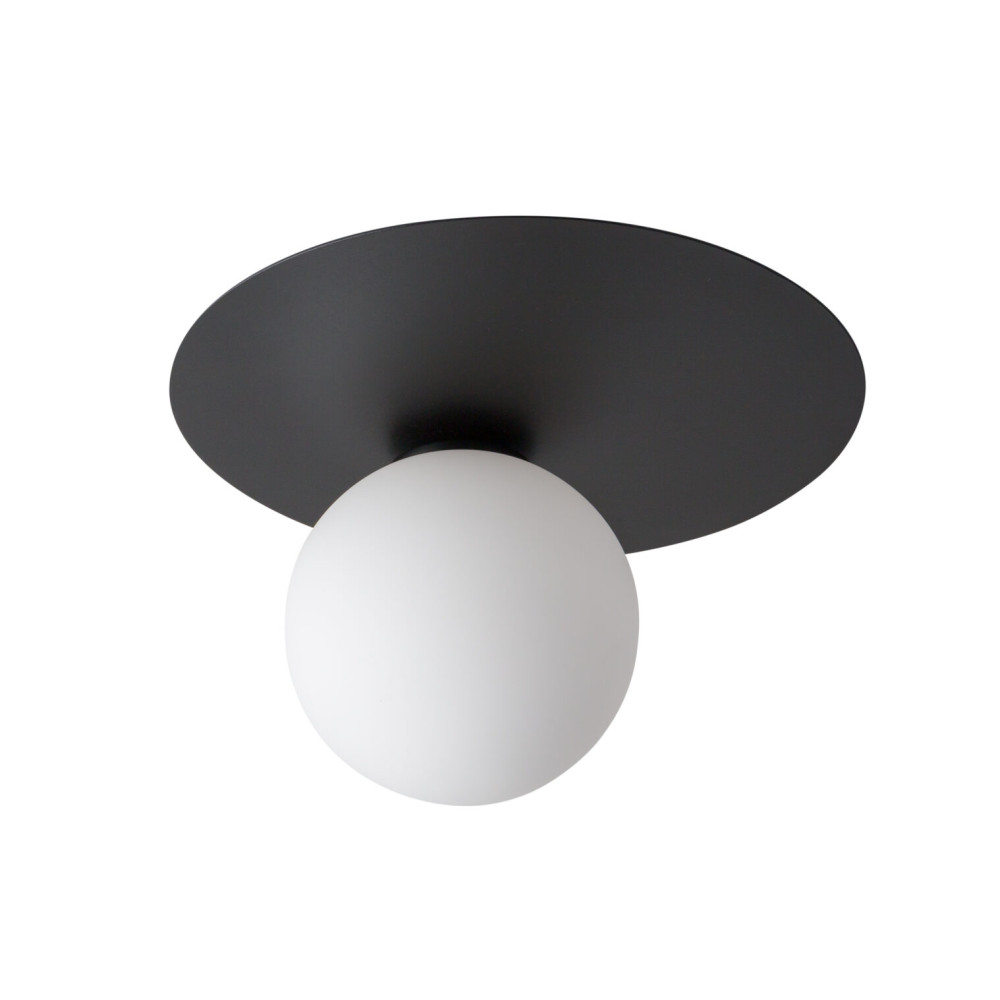 ARGON 1 KOŁO CZARNY/ BIAŁY OPRAWA SUFITOWA NT 1X G9/ 12W LED IP20 STAL LAKIEROWANA/ SZKŁO