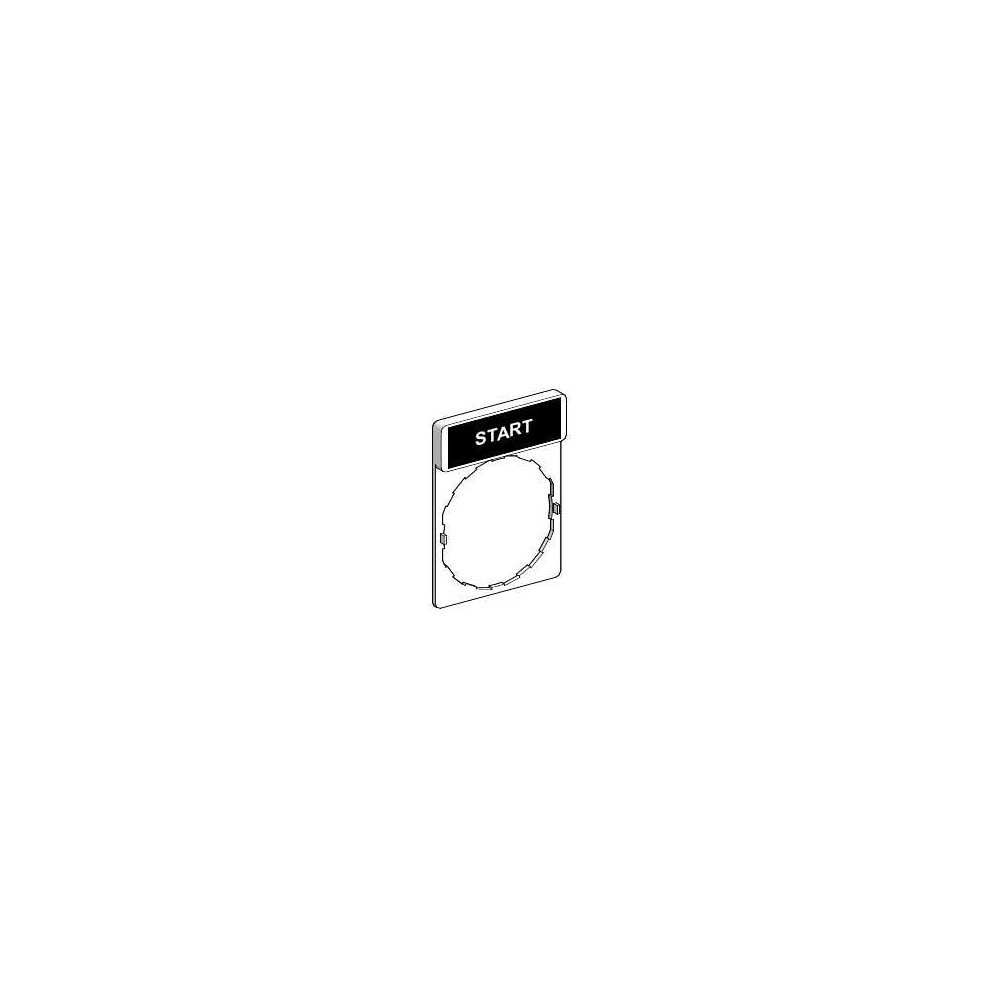 Schneider Electric Harmony XB4 Ramka 30X40mm do mocowania etykiet o wymiarach 8X27mm "START", ZBY2303