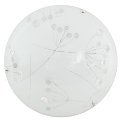FLORAL BIAŁY OPRAWA SUFITOWA PLAFON LED 10W WW 3000K 660LM 30X30X IP20 METAL/ SZKŁO