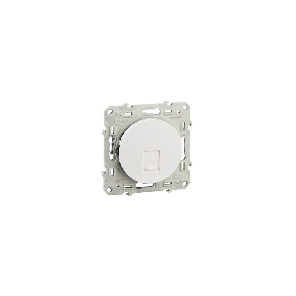 Schneider Electric Odace, gniazdo komputerowe RJ45 kat.5 UTP, DIY, biały, S52D471