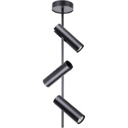 LEDA CZARNY OPRAWA SUFITOWA NT SPOT 3X GU10/ 25W IP20 STAL LAKIEROWANA