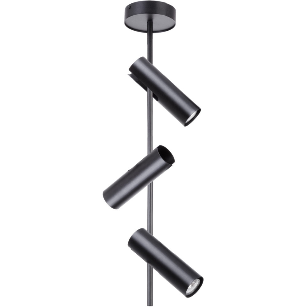 LEDA CZARNY OPRAWA SUFITOWA NT SPOT 3X GU10/ 25W IP20 STAL LAKIEROWANA
