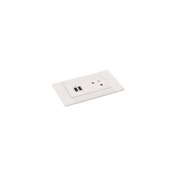 INCARA: MULTILINK - 2P+Z / USB A+C - 2,0 M-BIAŁY