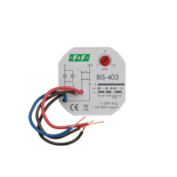BIS-403 PRZEKAŹNIK IMPULSOWY BISTABILNY DOPUSZKOWY 10A 230V AC Z CZASÓWKĄ