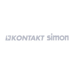 SIMON 54 MODUŁ BIAŁY PŁYTKA DO GNIAZD 2X Z/U Z PRZESŁONAMI