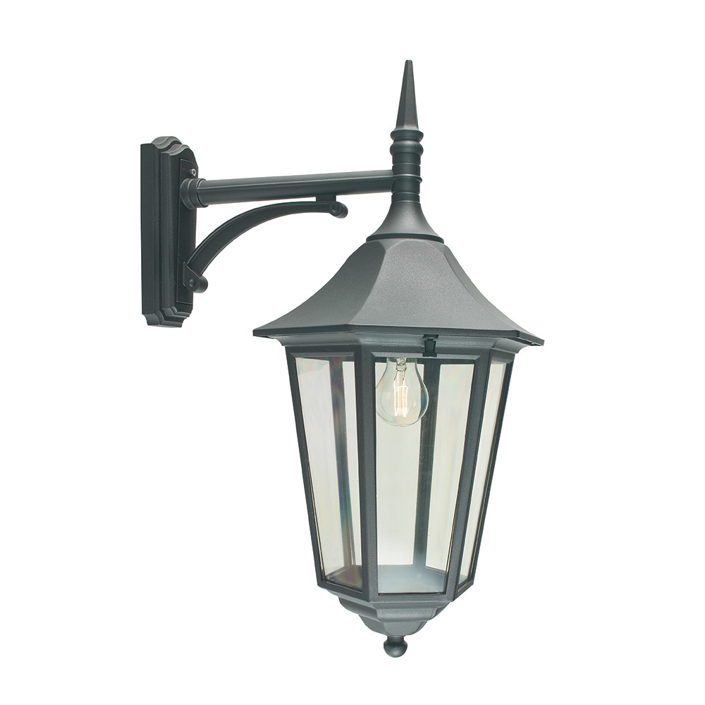 MODENA BIG CZARNY OPRAWA ŚCIENNA KINKIET NT 1X E27/ 9W IP54 ODLEW ALUMINIOWY/ TWORZYWO PC
