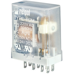 R2M-2012-23-1024 PRZEKAŹNIK PRZEMYSŁOWY 5A 2P 24V DC WTYKOWY